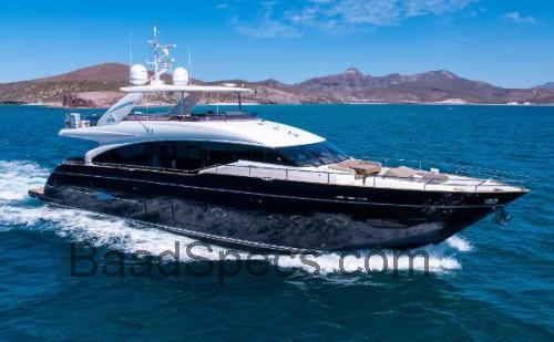Princess 88 Motor Yacht tekniske specifikationer og anmeldelser
